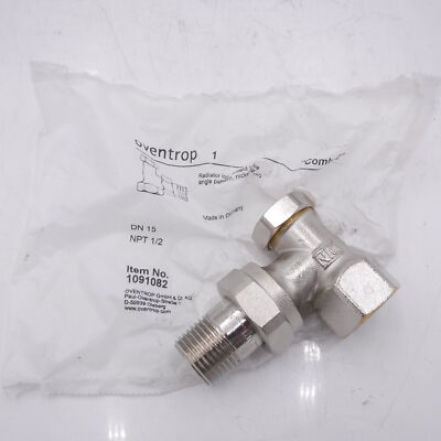 Oventrop 1/2''MNPT x 1/2'' FNPT Combi 2 Angle Pattern Lochshield Valve 1091082