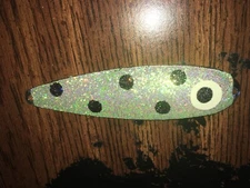 High Percentage Salmon Trolling Spoon With Hyper Vis Tape Not Paint 4 3/4”