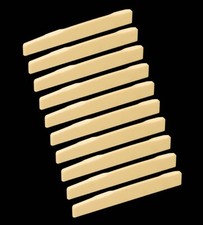10x Bone Guitar Saddle Martin Guitar 2.90" (74mm) Unbleached