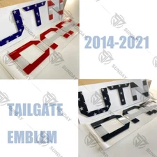 For 2014-2021 Tundra Tailgate Insert Letters Rear Trunk Emblem Badge USA Flag 3D