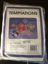 20431 Frosty Friends J & J Designs Needlepoint Canvas Set