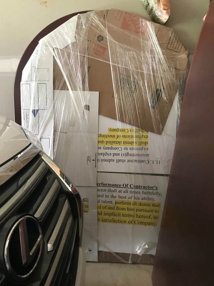 Mesa de conferencias, madera ovalada color marrón. Mesa sentado 10.  Mesa de cristal para cubrir Foto 3 de 4