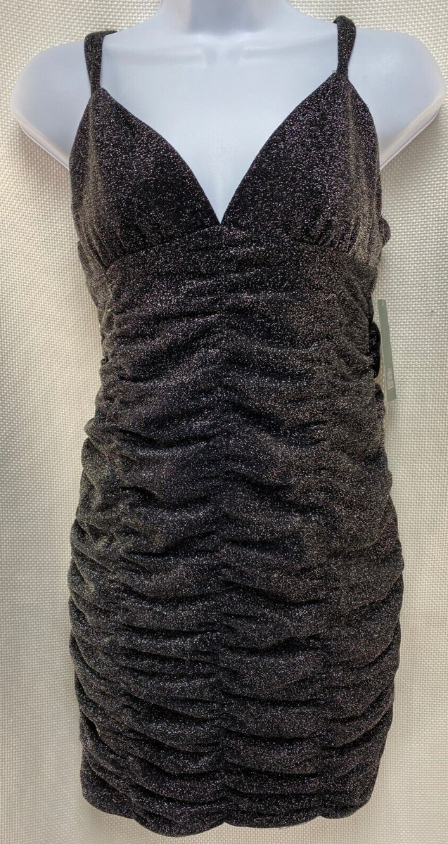 Wild Fable Dresses | Black Sparkle Dress Nwt | Color: Black/Silver | Size: Xs | Frugalbug's Closet