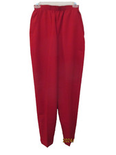 Vintage Women's Size 8 Briggs Stretch Red Pants Pockets Made in USA New withTags