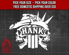Hank Iii Decal For Car Band Logo Sticker For Laptop Country Rock Punk Decal