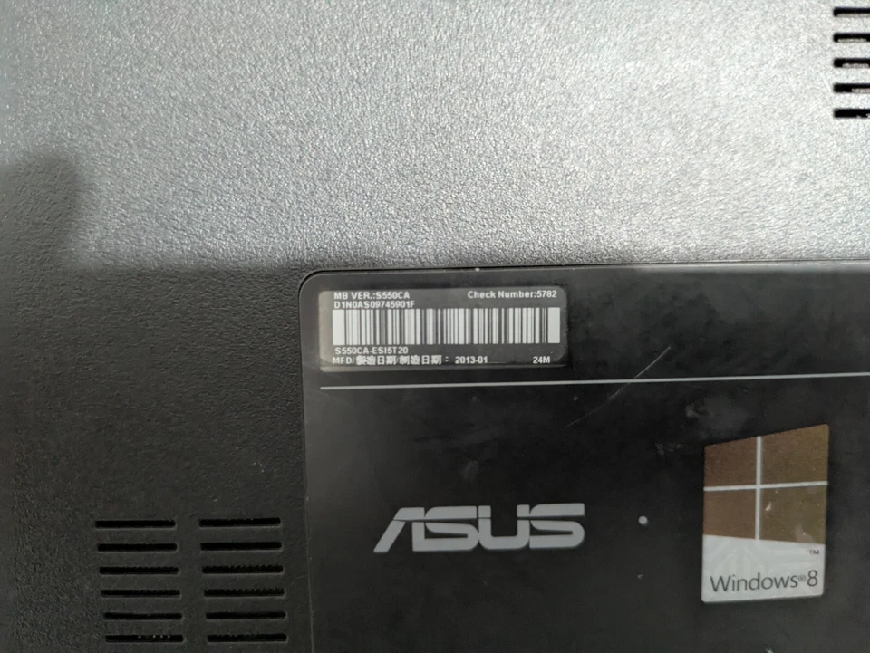 华硕 S550CA i5-3317U 2.60GHz 工作 — 第 2/4 张图片