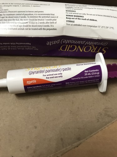 Strongid (Pyrantel Pamoate) Paste for Horses 23.6gm Tube - Picture 7 of 8