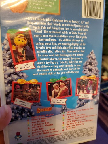 Barney's Night Before Christmas (VHS Video, 1999) Barney Purple Dinosaurier - Bild 7 von 7