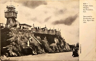 SAN FRANCISCO CA - Sutro Heights Parapet Destroyed by Earthquake and Fire A6