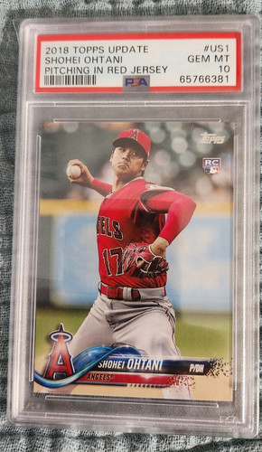 Shohei Ohtani Rookie PSA 10 2018 TOPPS UPDATE #US1 SHOHEI OHTANI