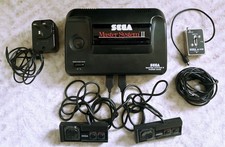 Sega Master System 2 II Sonic Console CIB Boxed Manual Tested Working 2 Pads