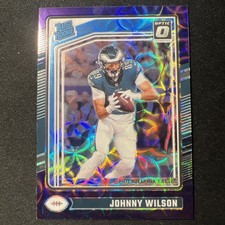 2024 Panini Donruss Optic - Rated Rookie Johnny Wilson  Purple Scope Prizm (RC)