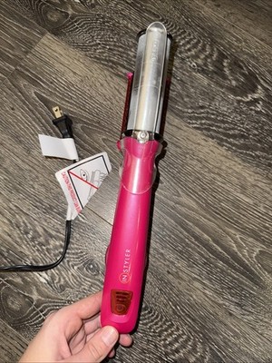 Instyler Rotating IS1001.1 Pink Hot Iron Hair Styler Brush 1.25  Barrel 