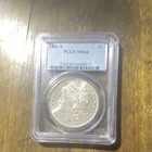 PCGS MS64 1881-S $1 Morgan Silver Dollar UNC Business Strike Cert#24008973