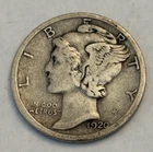 Semi Key Date 1920 D Mercury Silver Dime Fine F / VF
