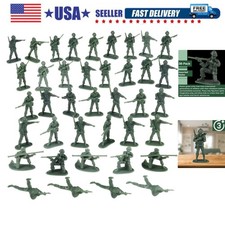 Green Army Men Toy Soldiers Set, Classic Military Action Figures for Kids, Im...