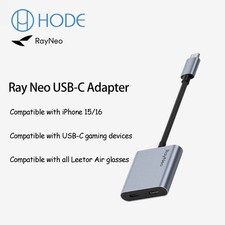 Ray Neo USB-C Adapter Charge and Play Simultaneously Compatible with Type-C