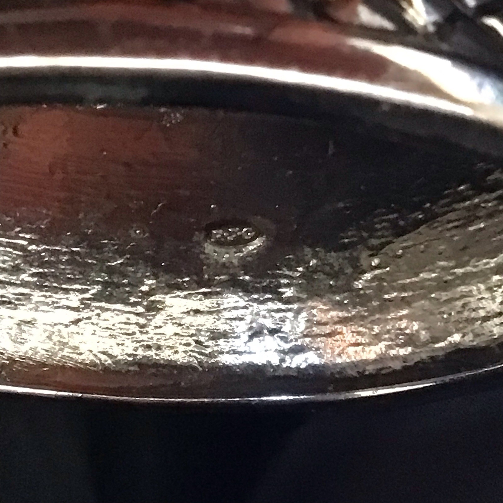 Silver Statement Hinged Cuff Bracelet Vintage Cro… - image 7