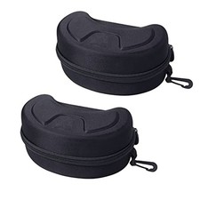 Large Hard Sports Glasses Case, Snow Goggles Box, Sports Glasses Storage Black