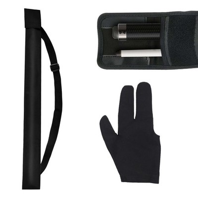 Pool Cue Bag Billiards Cue Case in Black for 1/2 Snooker Stick Rod, 80c...