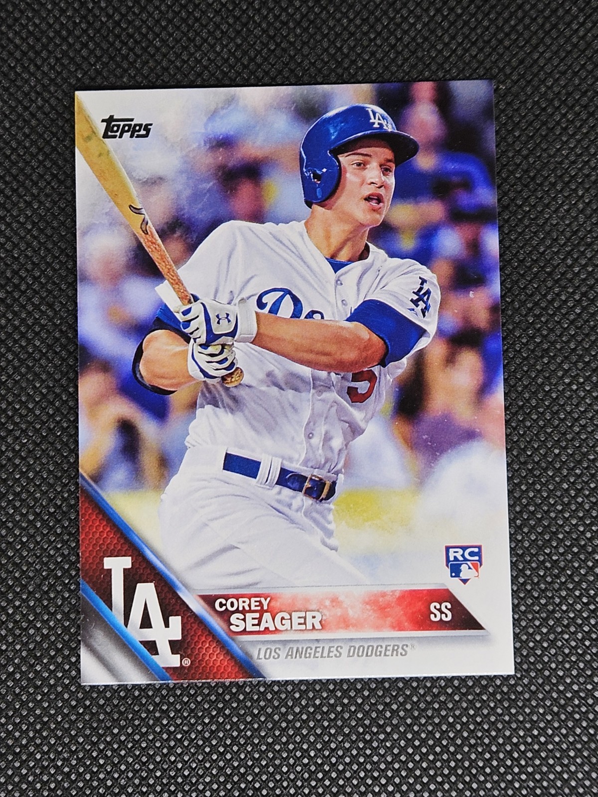 2016 Topps Series 1 Corey Seager Rookie Batting. Rangers. Fresh Pull.