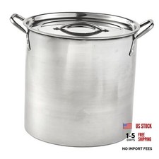 16Qt Stainless Steel Stock Pot with Lid, Large Cooking Pot for 16 Quarts