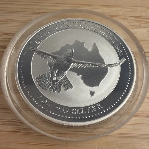 2002 Australian Silver Kookaburra 1 oz — photo from the most recent tracked eBay sale