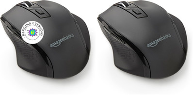 Amazon Basics Kabellose Maus, Ergonomische Maus mit einstellbarer DPI 600-3600,... 