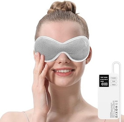 Aroma Season Vibrating Heated Eye Mask Cordless Rechargeable Dry Eyes Stye MGD