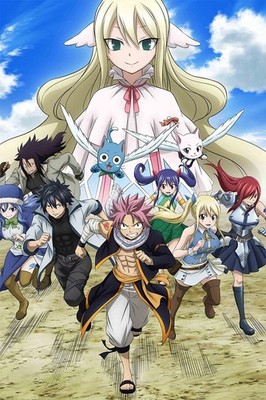 Fairy Tail Characters Anime GLOSSY Poster print 16''x24'' HOME DECOR