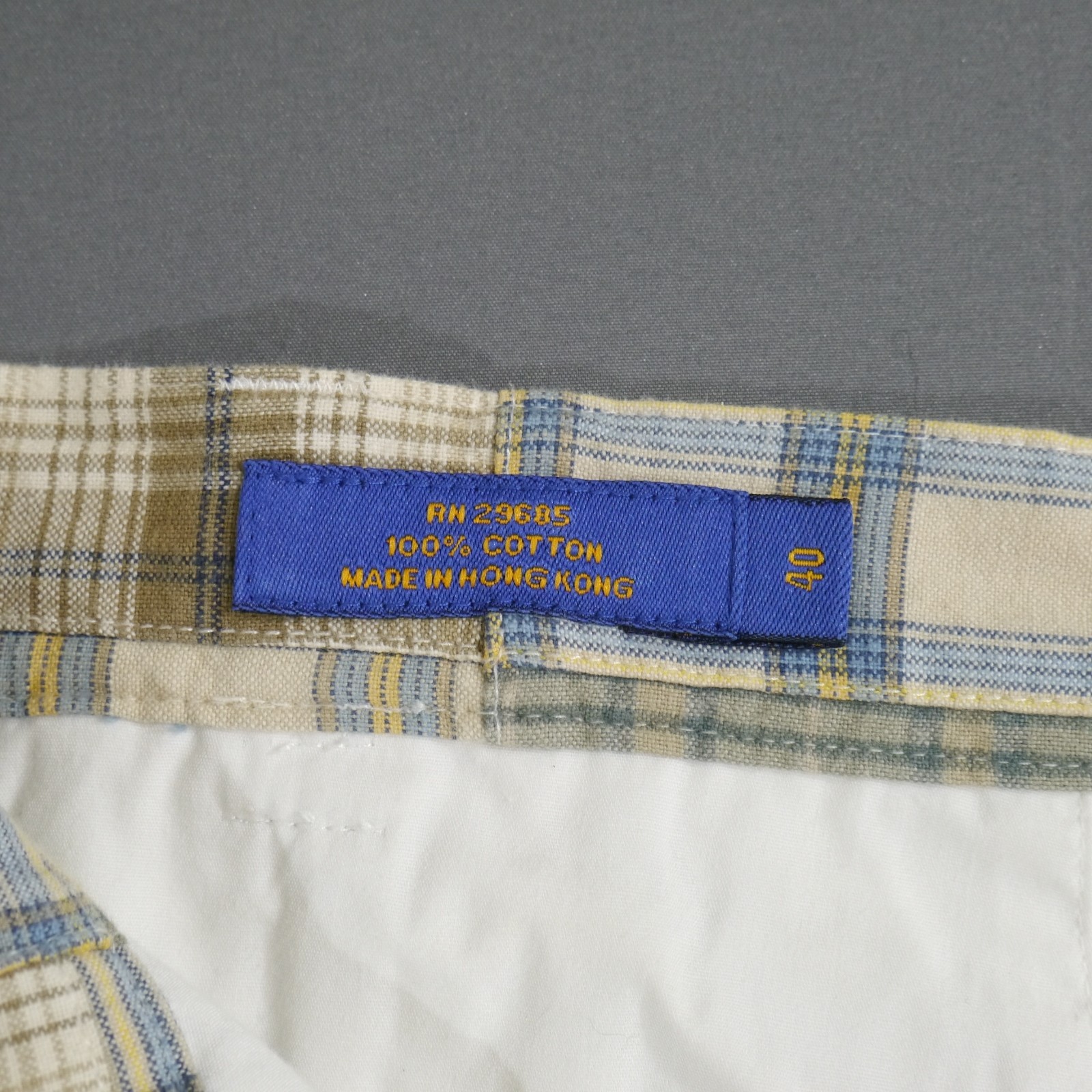 Vtg Pendleton Men's Plaid Patchwork Flat Front Ca… - image 7