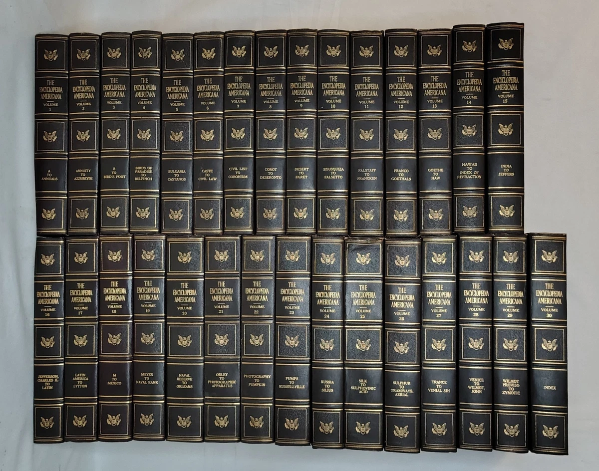 Americana Encyclopedias Original Antiquarian & Collectible Books