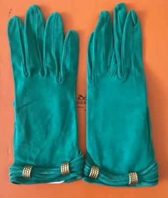 Gants Velours Hermes - Photo 1/3