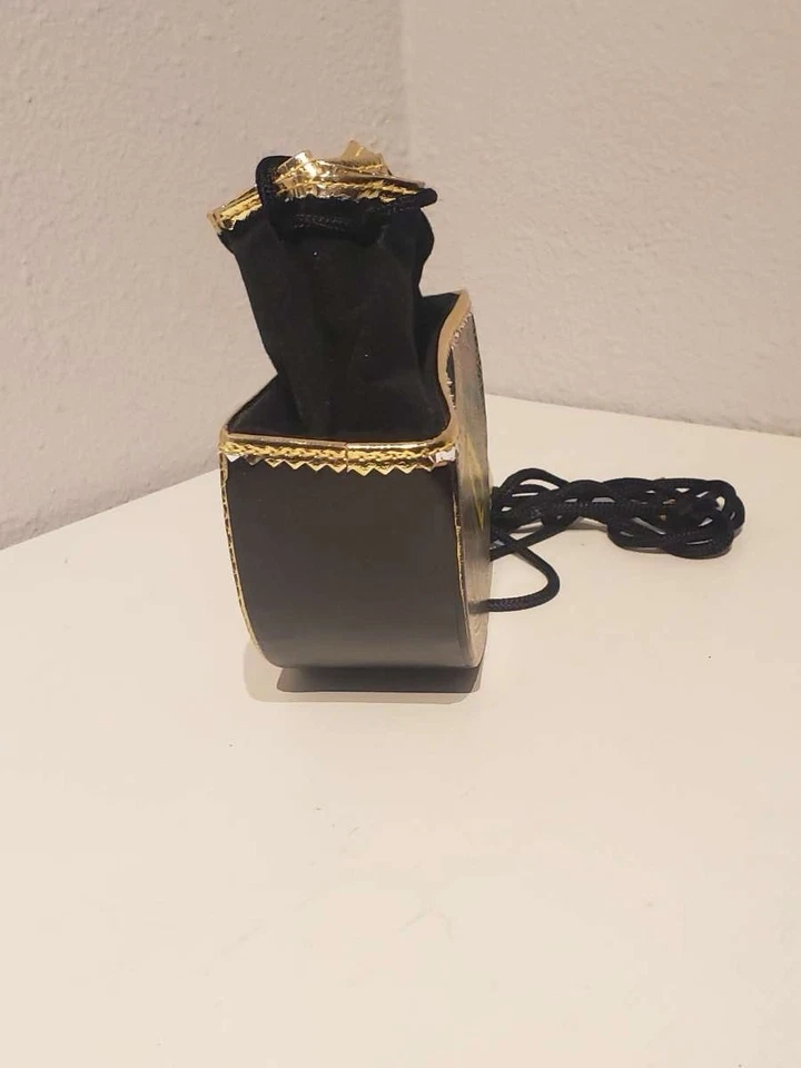 Bolso sin asas vintage indio de latón Meenakari bolso de mano esmalte artesanal boho Foto 3 de 4