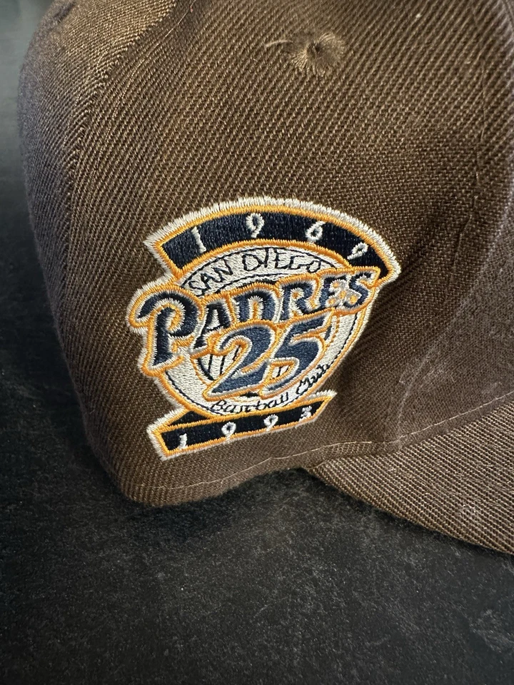 San Diego Padres 1969-1993 Patch New Era 59Fifty Fitted Hat Size 7 1/2 - Image 2 of 2