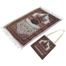 Muslim Prayer Mat Thick Cotton Pilgrimage Carpet Muslim Praying Rug
