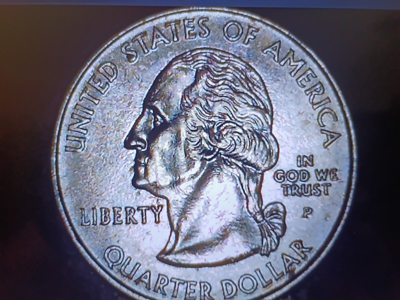 2003 P Wash.  Missouri State Quart W/ Rare Obv Strike On IGWT+ MM. C.Pics.luster