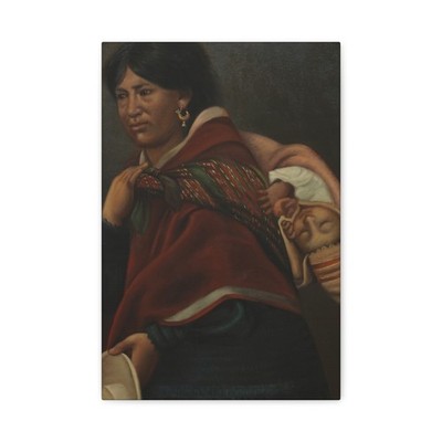 Unidentified (South American) - Quechua Mother - ca. 1890-1892 - Canvas Wall Art
