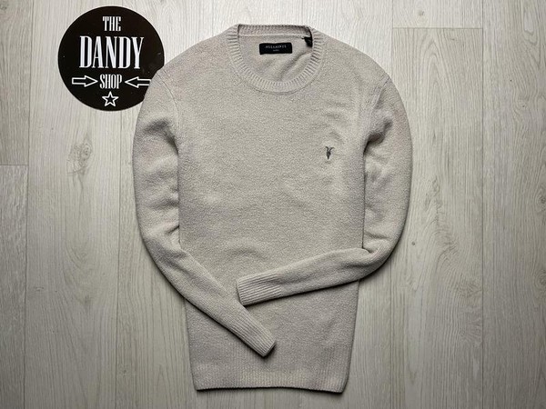 Men AllSaints Sweater Beige Cotton 36 / S / 44 #4VS2