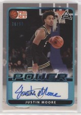 2021 Leaf Pro Set Power Base Platinum Spectrum Foil 76/99 Justin Moore Auto 00jz