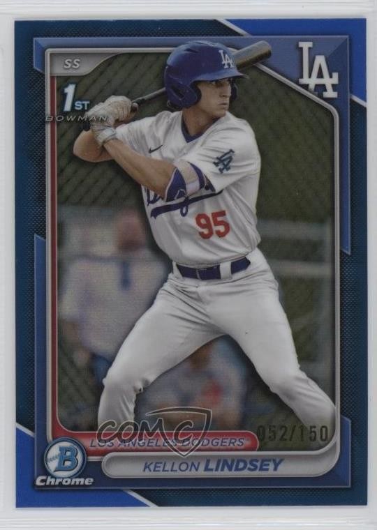 2024 Bowman Draft Chrome Blue Refractor 2/150 Kellon Lindsey #BDC-24 16e6