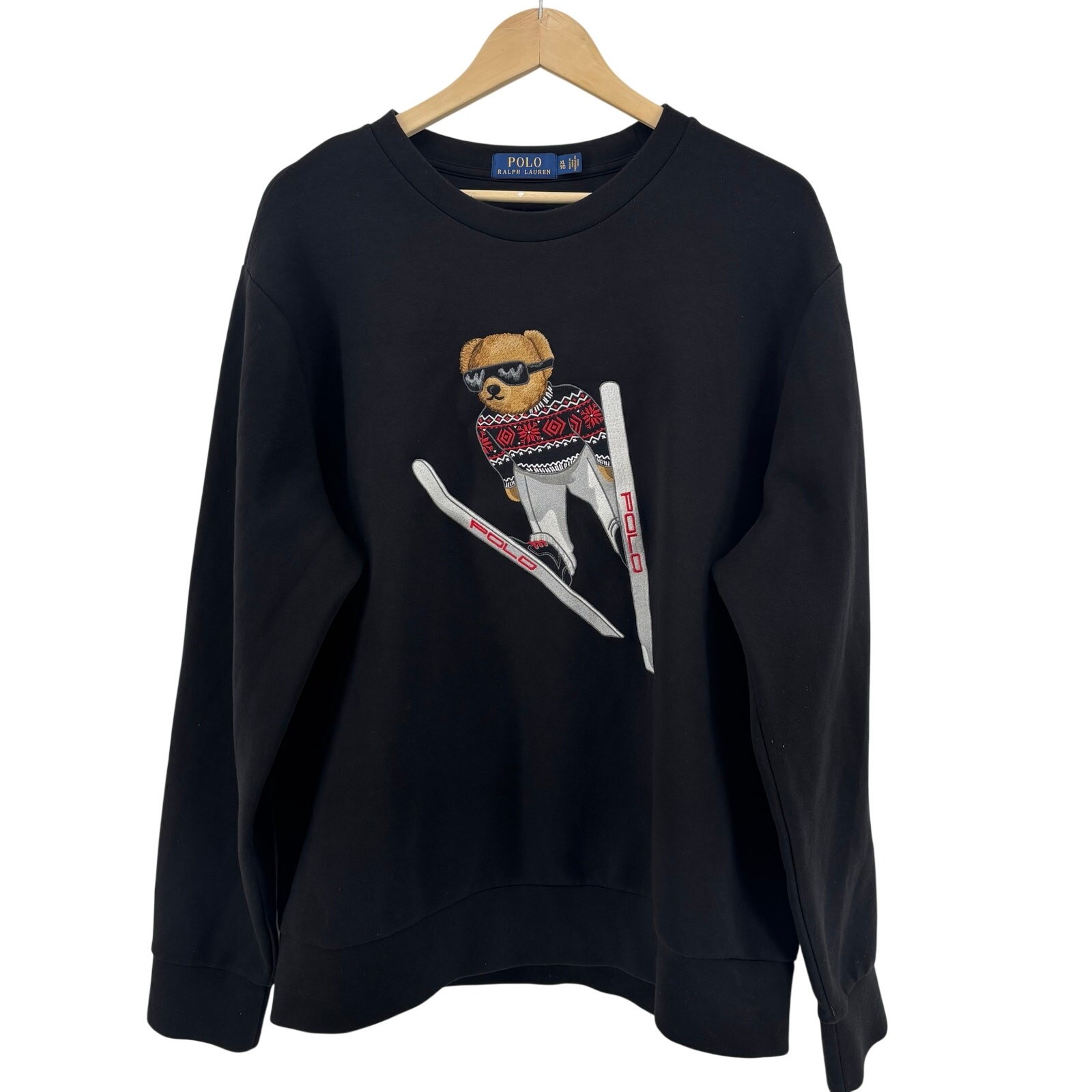 Polo Ralph Lauren Limited Edition Bear Ski Crewneck Vintage Streetwear Men’s XL