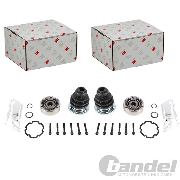 2X NK Antriebswellengelenk Satz Getriebeseitig Hinten Li+Re Passend FüR Audi 100-image