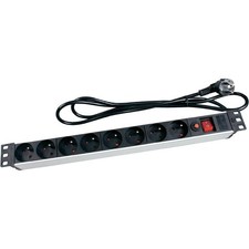 Perel Multipresa PDU con interruttore, protezione da sovraccarico, 8 prese t6JX