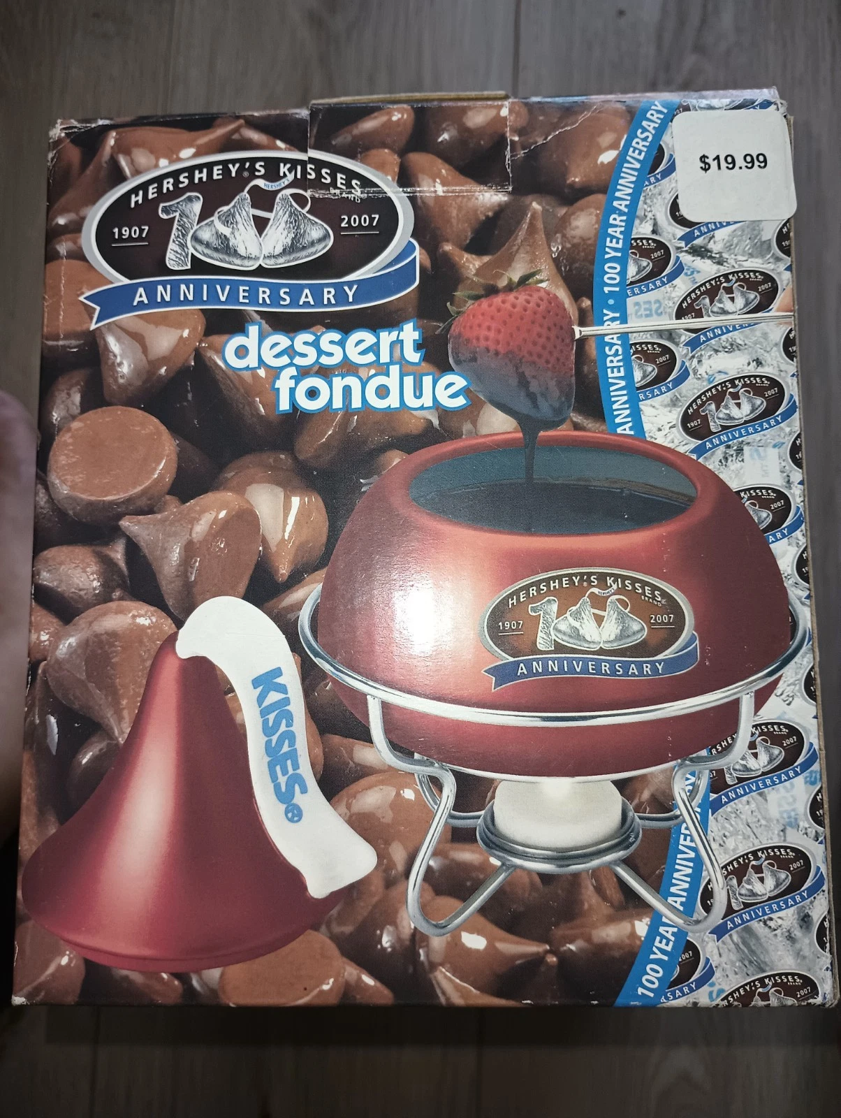 Herseys Kisses 100th Anniversary Set Brown Dessert Fondue Set Dork Candle 2007