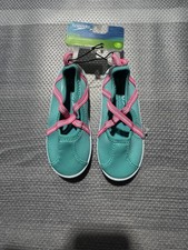 Speedo Kids Girls' Mary Jane Water Shoes - Turquoise/Pink Size S 7-8 Kids