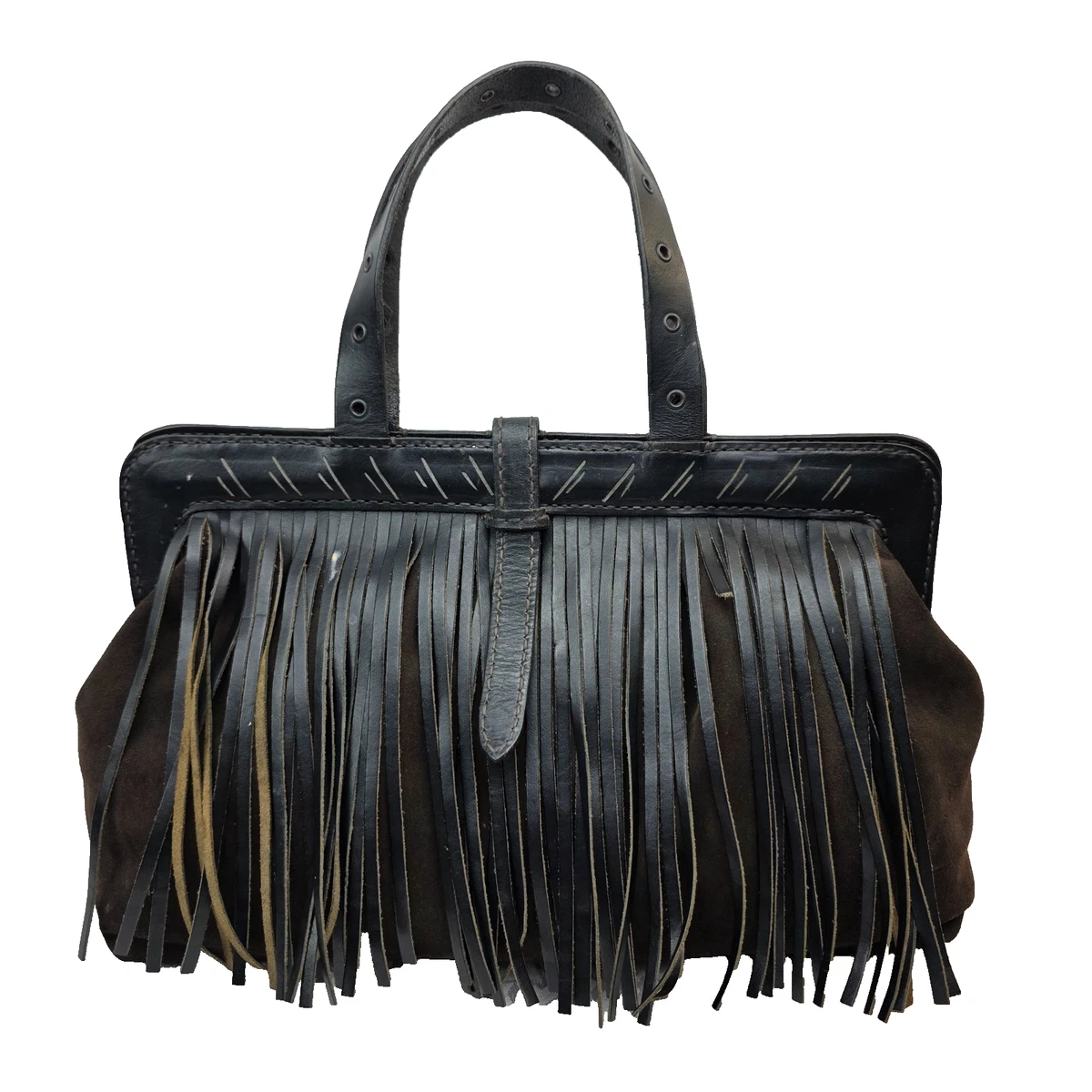 バッグ Rare 00s Archive Roen Leather fringe bag vintage leather fringe purse products for sale | eBay