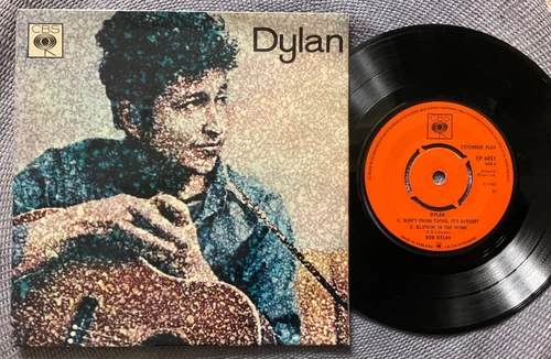 BOB DYLAN - DYLAN E.P. rare UK 1965 EP / FOLK ROCK / EX++ !!!