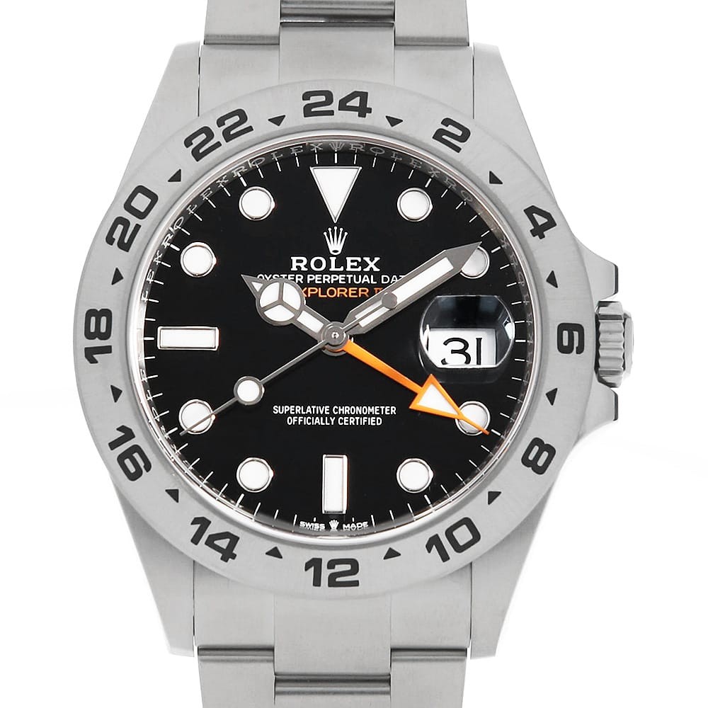 Number ROLEX 226570 black Explorer hand II mens Random second - vintagewatches.pk