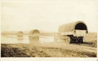 Postcard RPPC WW1 Military Trucks Convoy